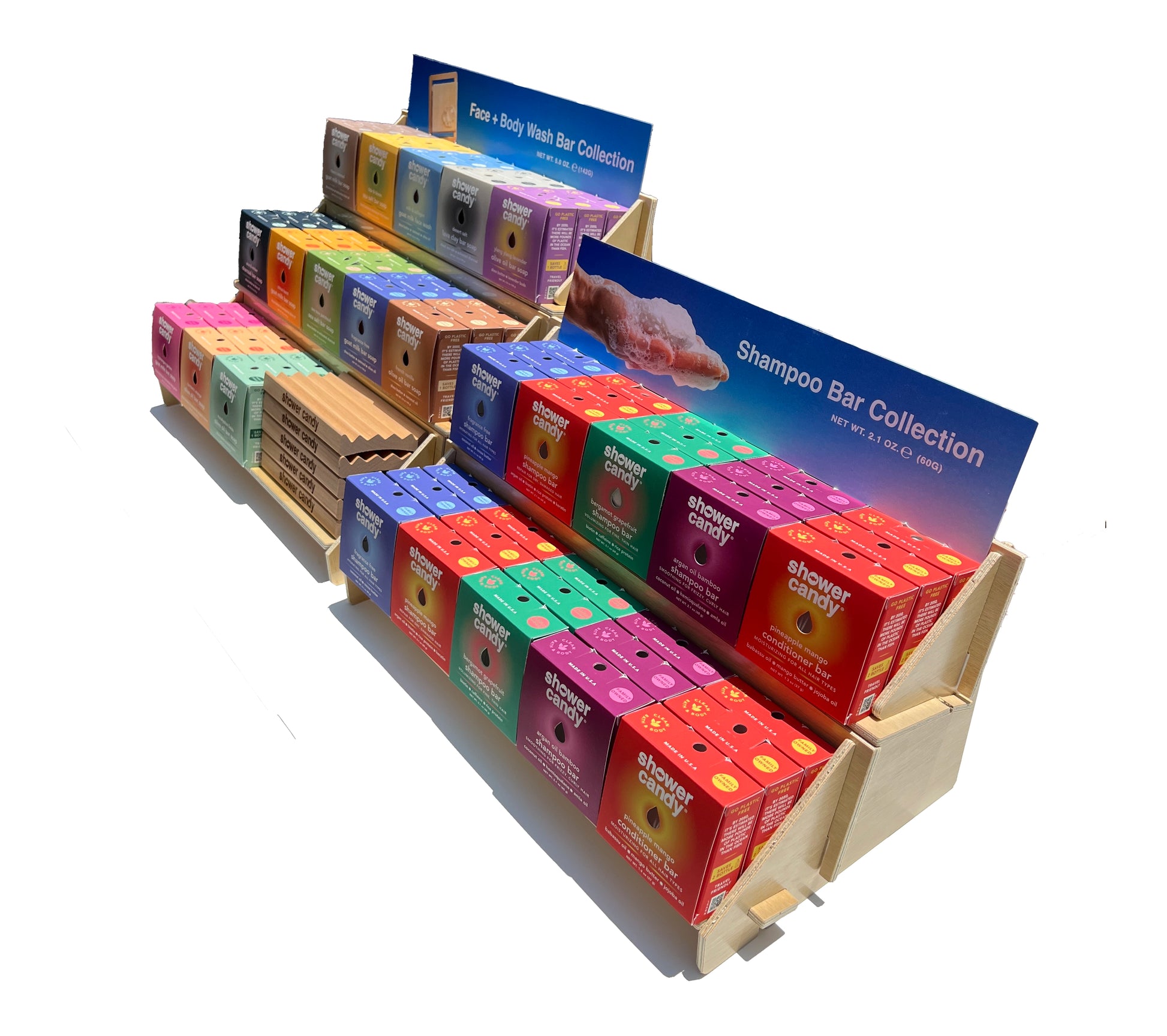 The Full Line Up Countertop Display with Back Stock - 228 pcs
