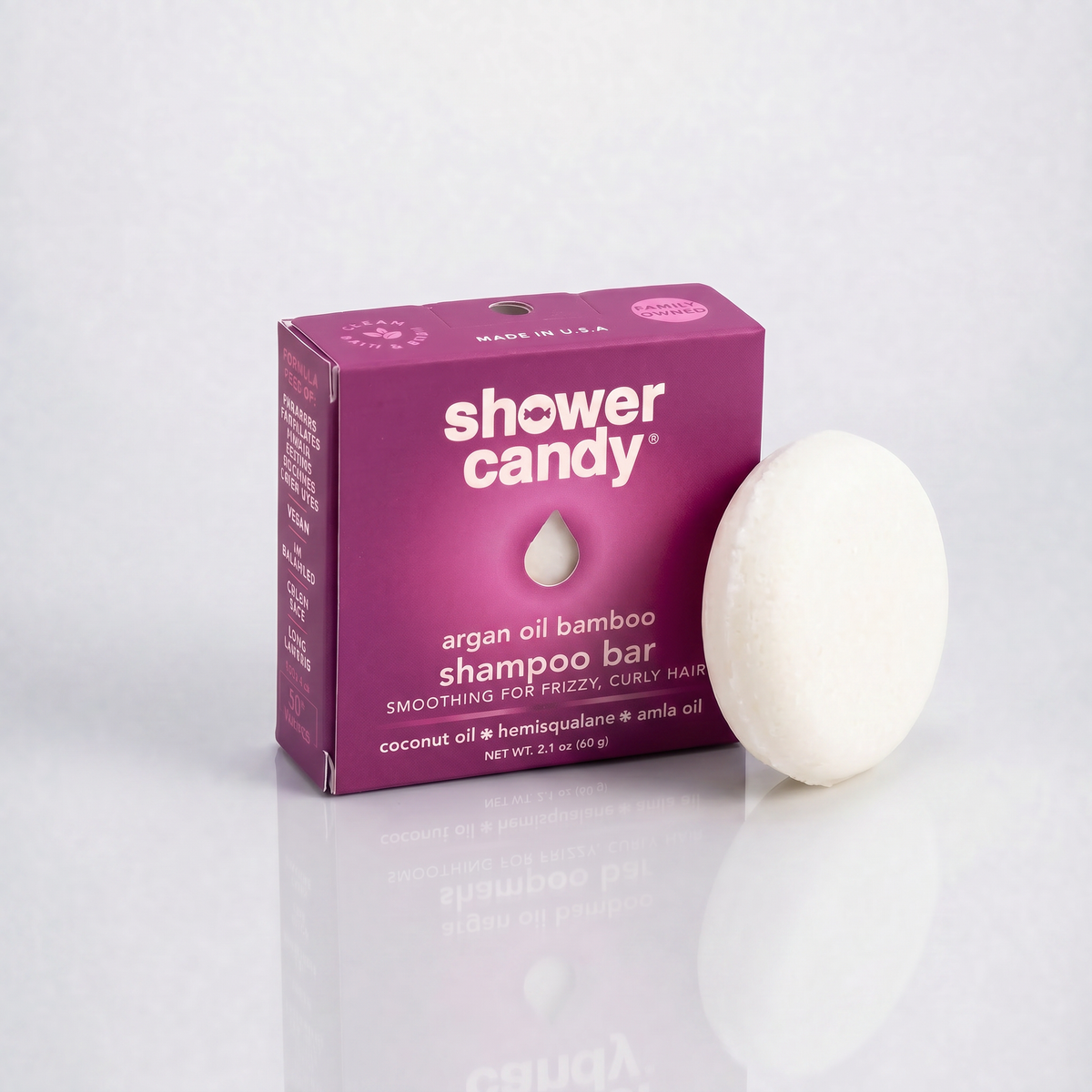Argan Oil Bamboo shampoo bar for frizzy and curly hair