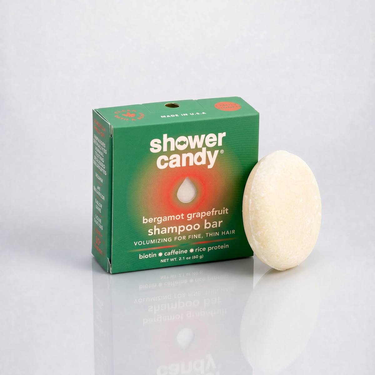 Bergamot Grapefruit volumizing shampoo bar for fine hair