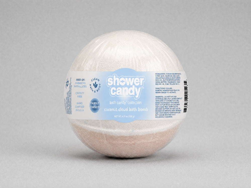 Bath Candy Coconut Cloud bath bomb by Shower Candy