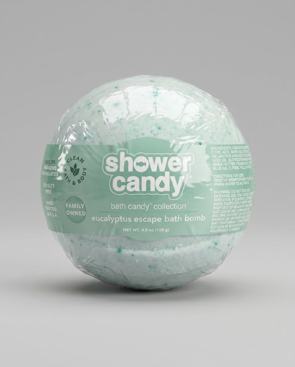 Eucalyptus Bliss aromatherapy bath bomb by Shower Candy