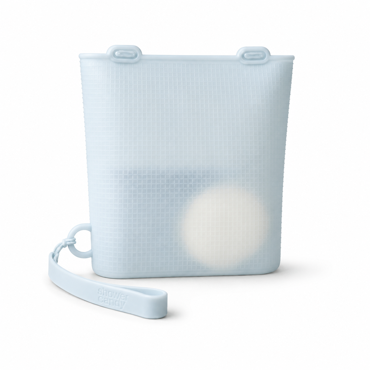 Shower Candy silicone travel bar pouch for solid shampoo soap and conditioner bars