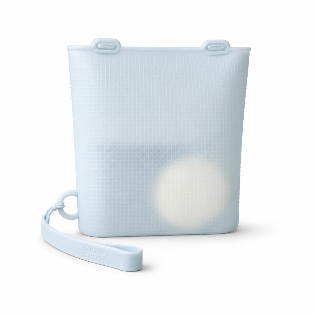 Shower Candy silicone travel bar pouch for solid shampoo soap and conditioner bars