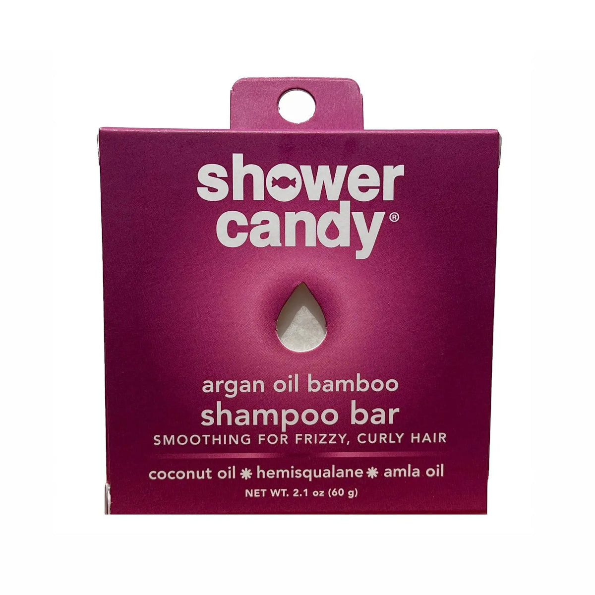 Argan Oil Bamboo Shampoo Bar – Smoothing Solid Shampoo for Frizzy and Curly Hair SHOWER CANDY