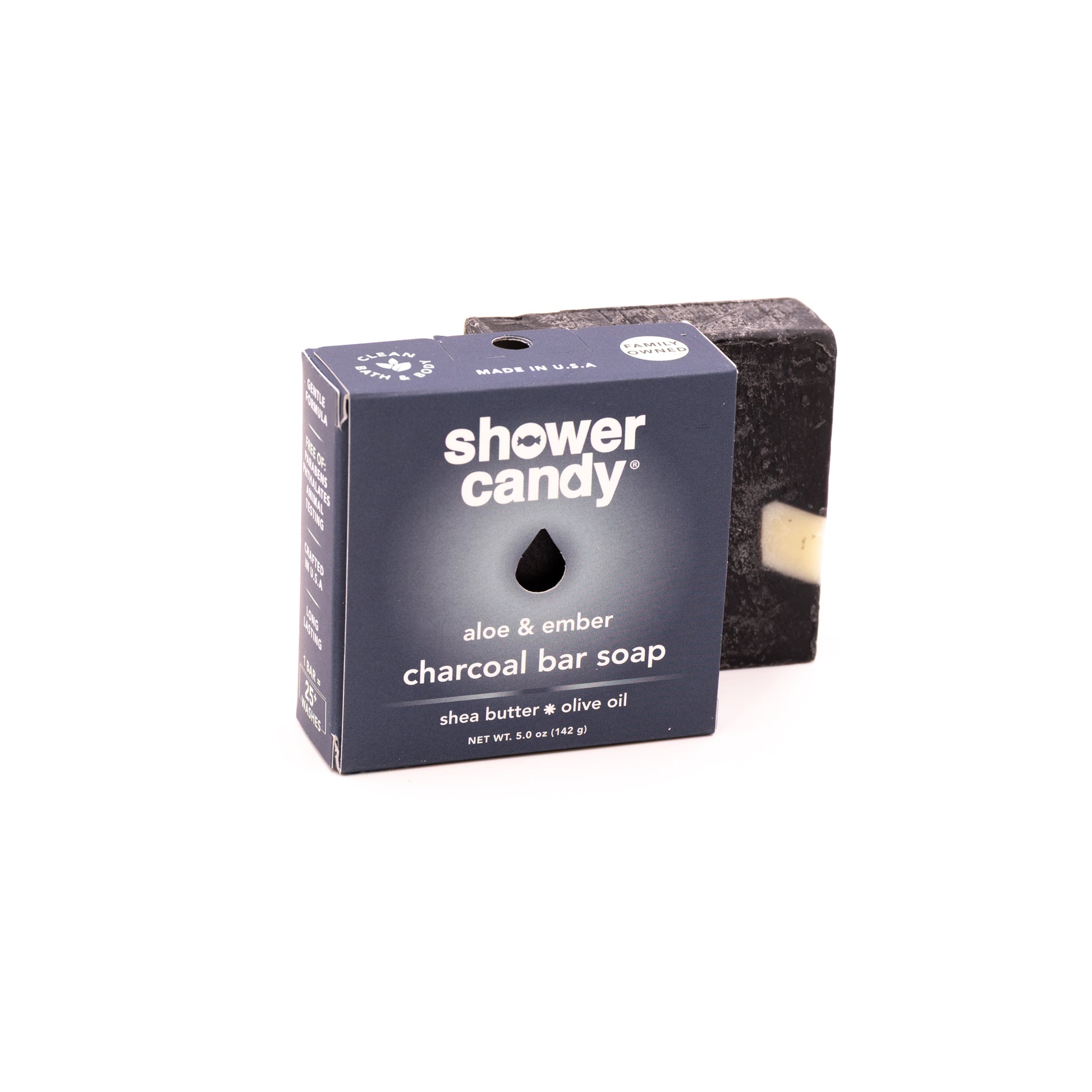 Shower Candy Aloe & Charcoal Body Wash Bar – Detoxifying Cleanse Daily
