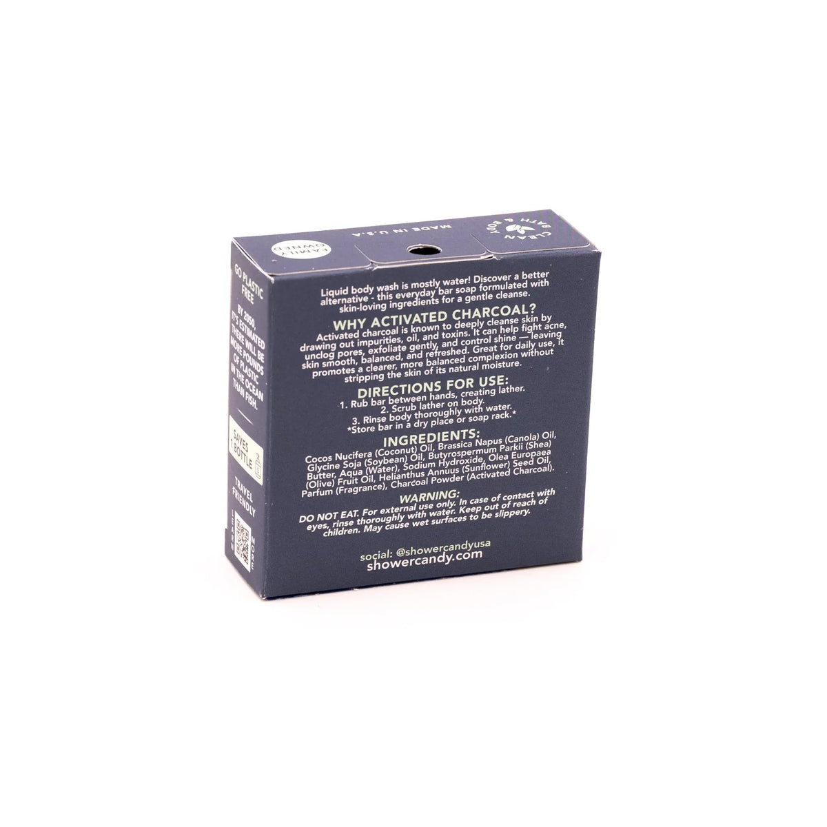 Aloe & Charcoal Body Wash Bar – Detoxifying Cleanse Daily SHOWER CANDY