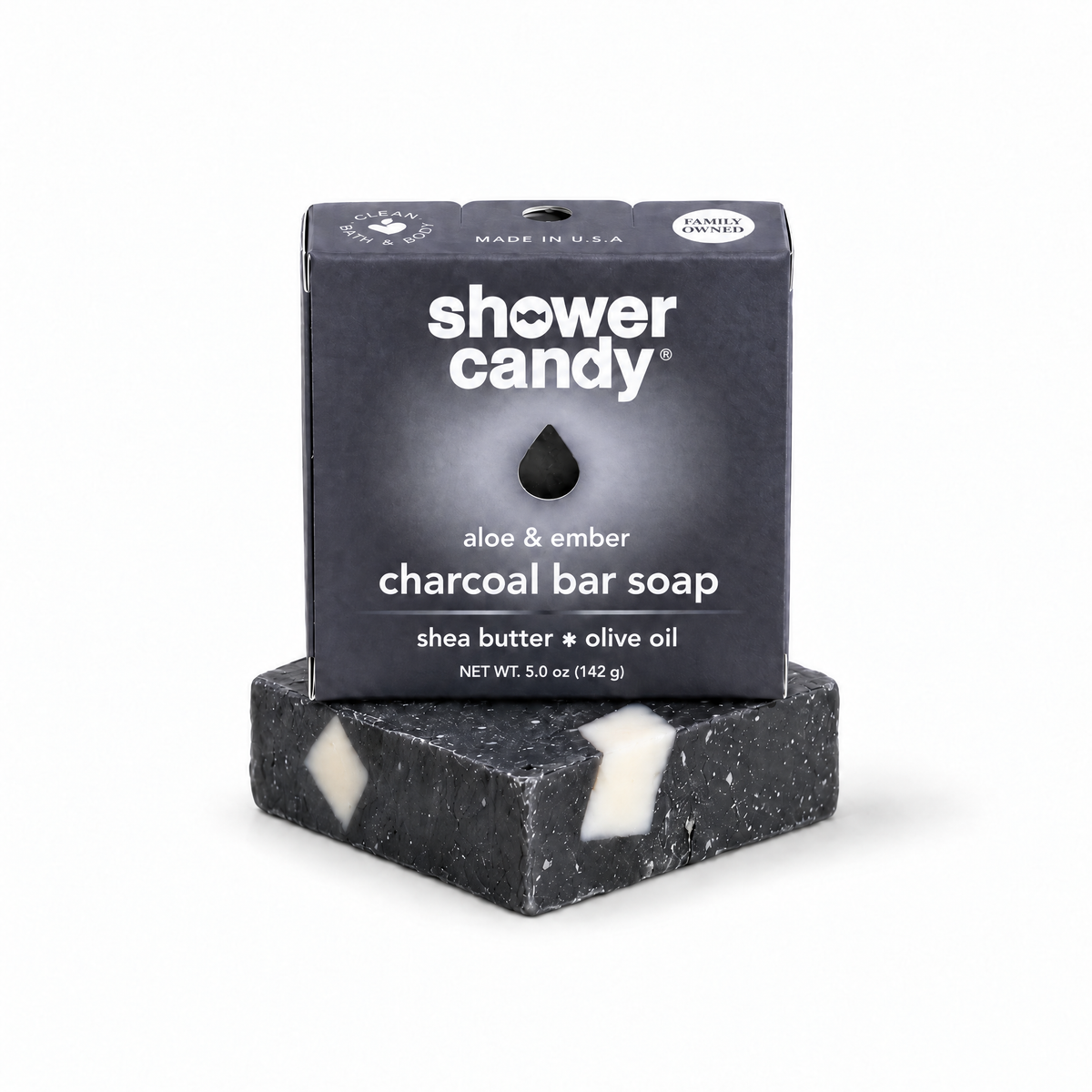 Aloe & Charcoal Body Wash Bar | Shower Candy
