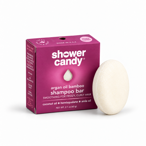 Argan Oil Bamboo Shampoo Bar for Curly Hair | Shower Candy