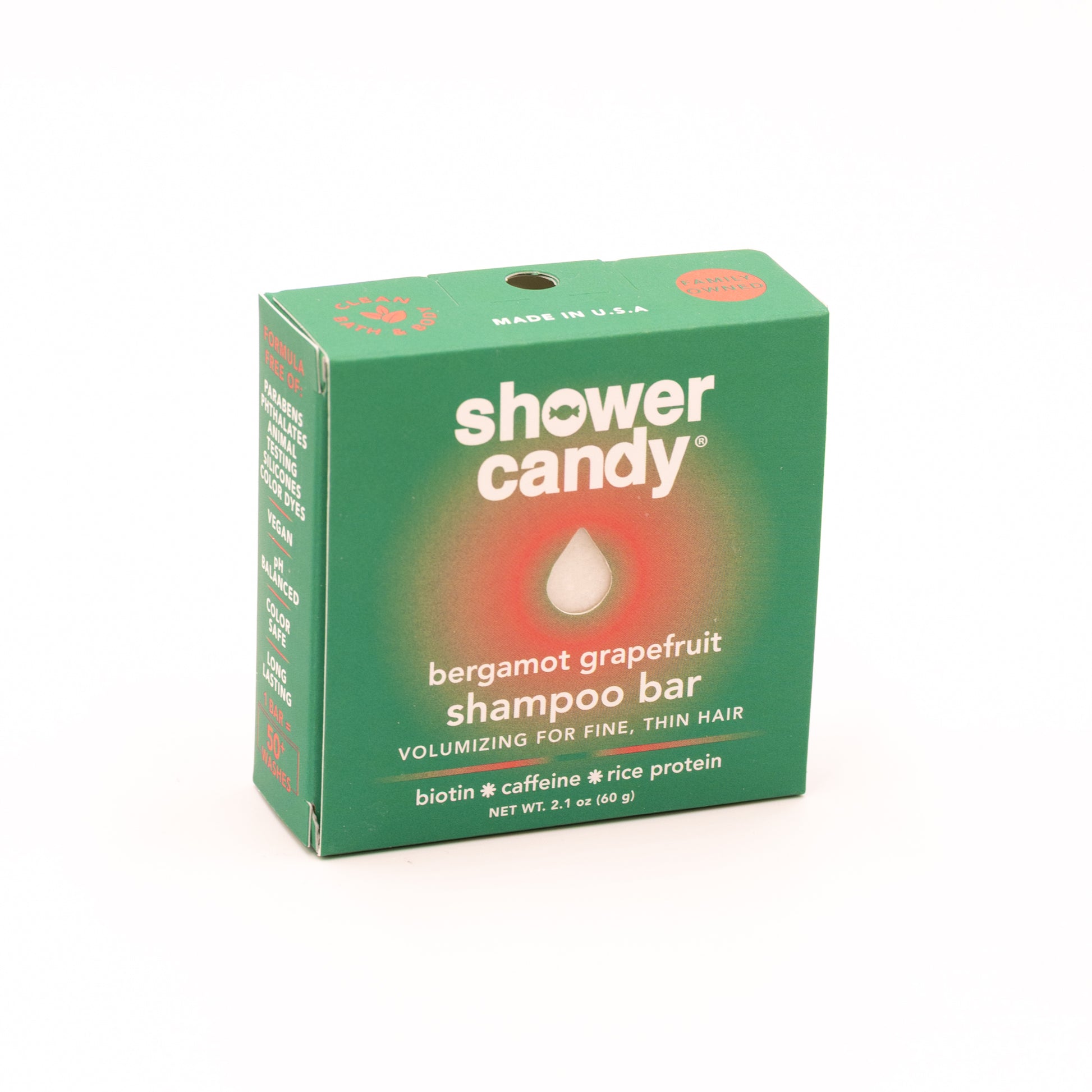 Shower Candy Bergamot Grapefruit Shampoo Bar – Volumizing for Fine Hair