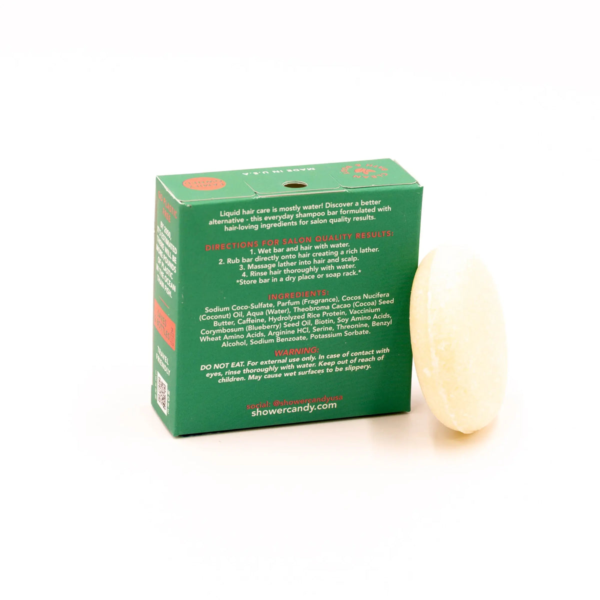 Bergamot Grapefruit Shampoo Bar – Volumizing for Fine Hair SHOWER CANDY
