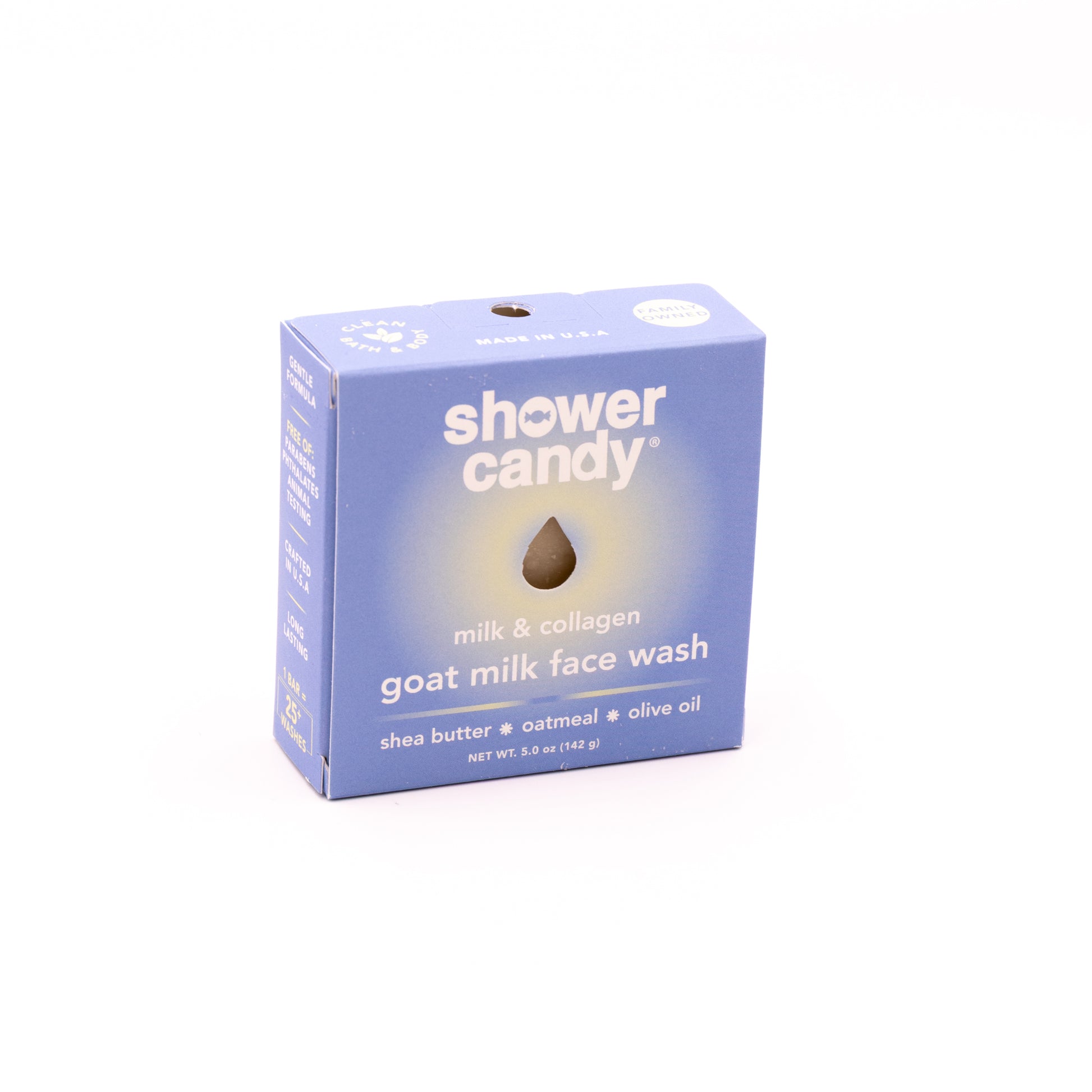 Shower Candy Milk + Collagen Face Wash Bar – Gentle Goat Milk Cleanse