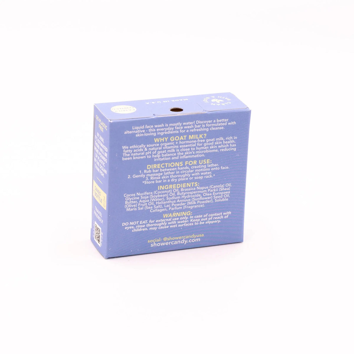 Milk + Collagen Face Wash Bar – Natural Goat Milk Soap SHOWER CANDY