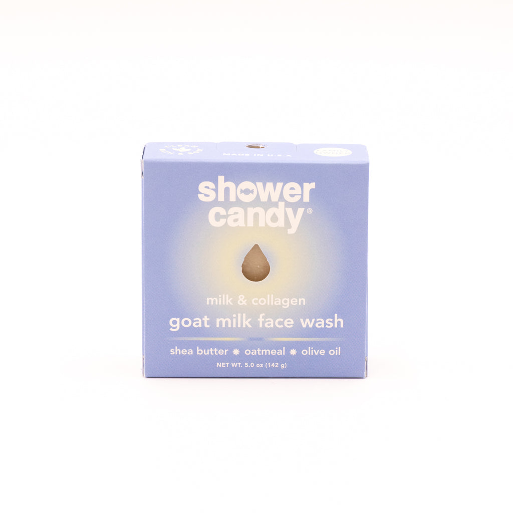 Shower Candy Milk + Collagen Face Wash Bar – Gentle Goat Milk Cleanse