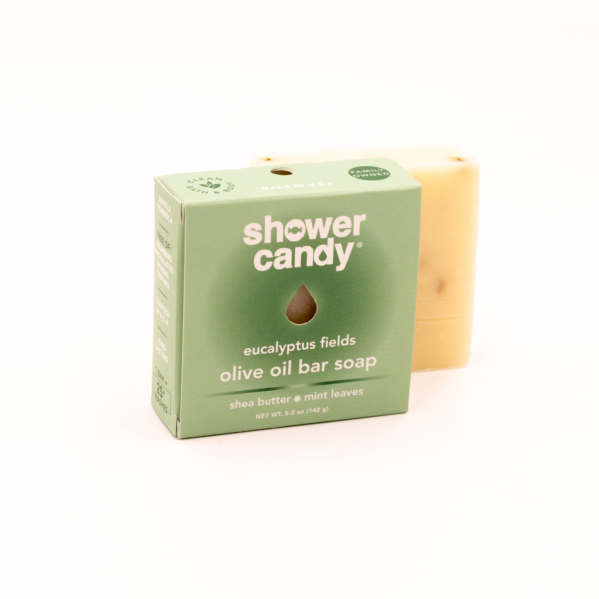 Shower Candy Eucalyptus Fields Bar Soap – Refreshing Olive Oil Cleanse