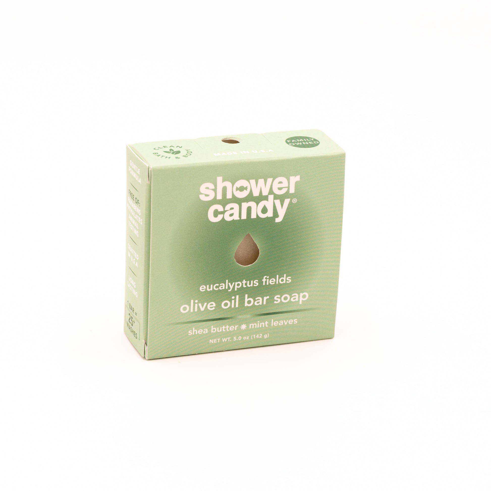 Shower Candy Eucalyptus Fields Bar Soap – Refreshing Olive Oil Cleanse