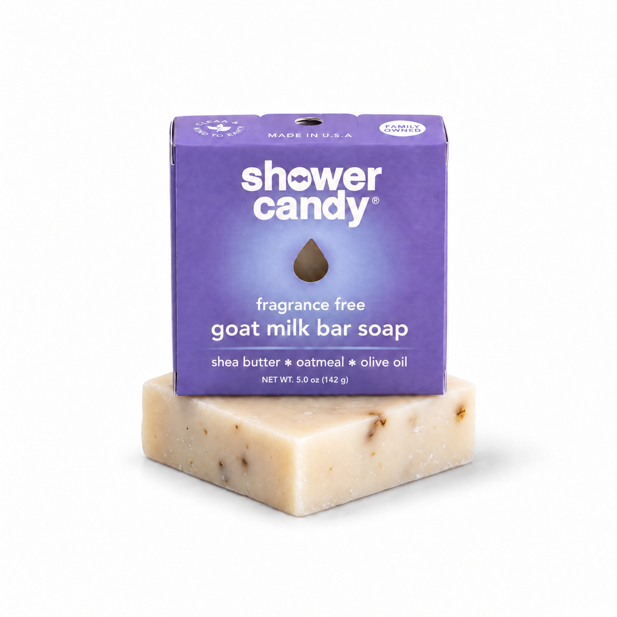 Fragrance Free Goat Milk Soap Bar | Shower Candy