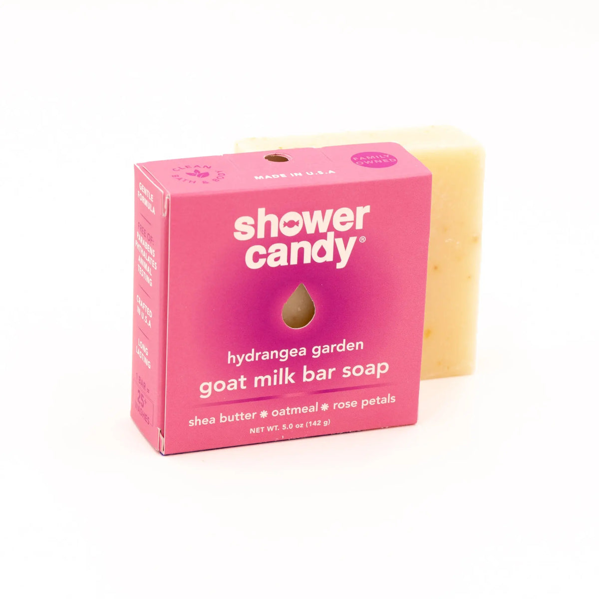 Hydrangea Garden Goat Milk Bar Soap – Gentle Floral Cleanse SHOWER CANDY