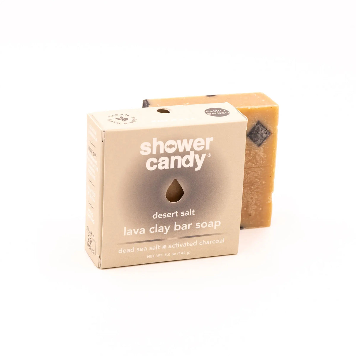 Desert Salt Body Wash Bar – Detox with Lava Clay & Minerals SHOWER CANDY