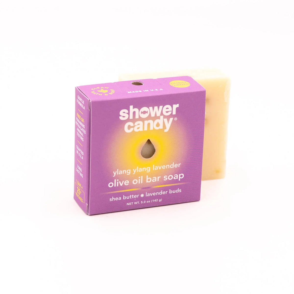 Ylang Ylang Lavender Bar Soap – Nourishing Olive Oil Cleanse SHOWER CANDY