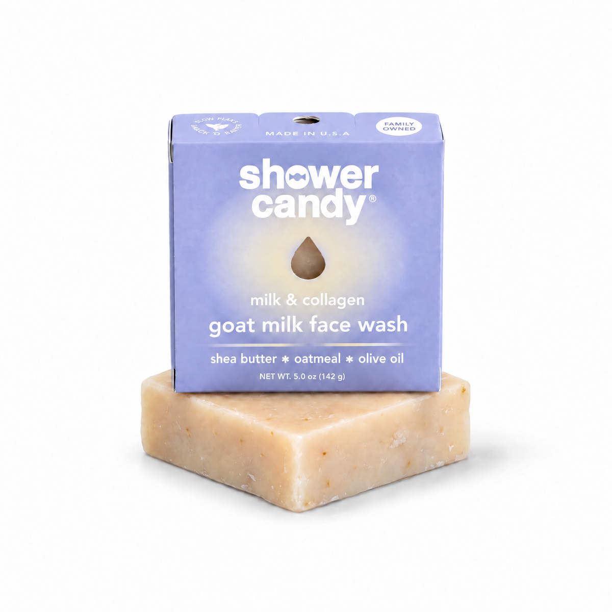 Milk & Collagen Face Wash Bar | Shower Candy