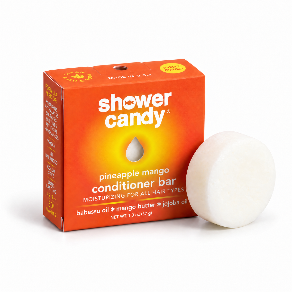 Pineapple Mango Conditioner Bar For All Hair Types | Shower Candy
