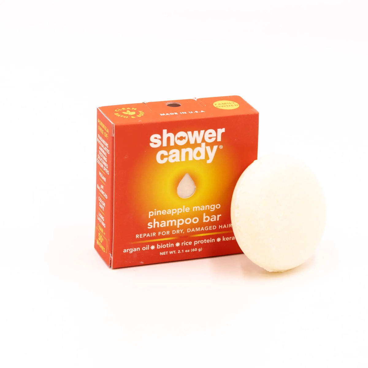 Pineapple Mango Shampoo Bar – Repair for Dry, Damaged Hair SHOWER CANDY