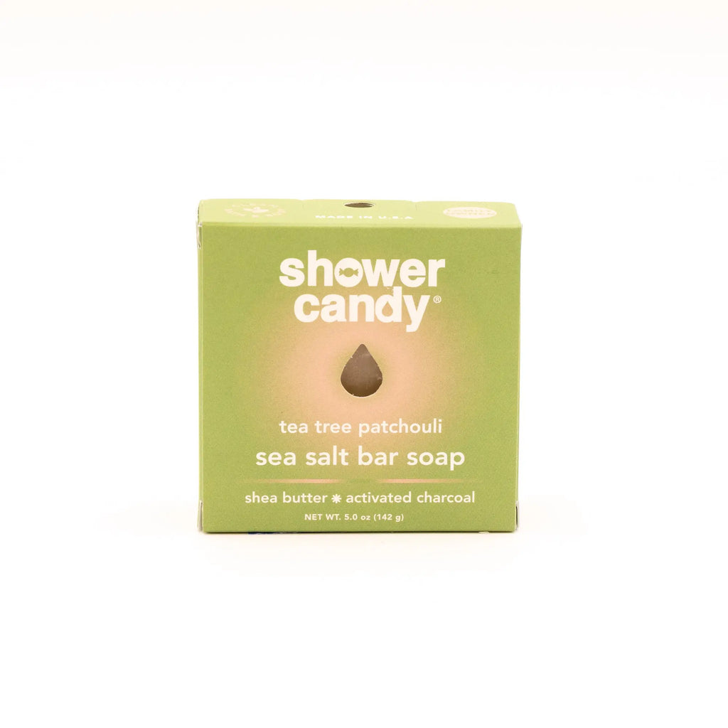 Tea Tree Patchouli Bar Soap – Purifying Olive Oil Cleanse SHOWER CANDY
