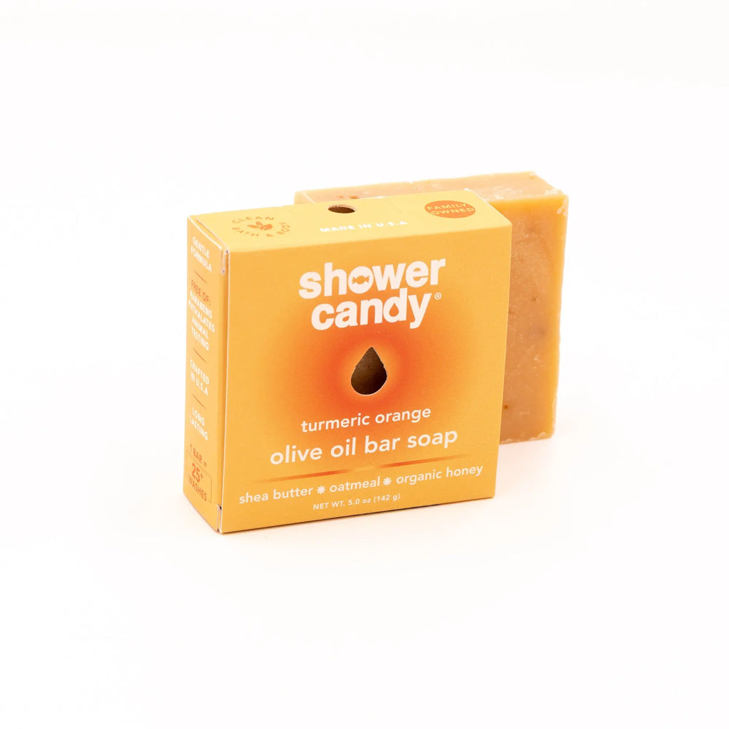 Turmeric Orange Bar Soap – Brightening Olive Oil Cleanse SHOWER CANDY