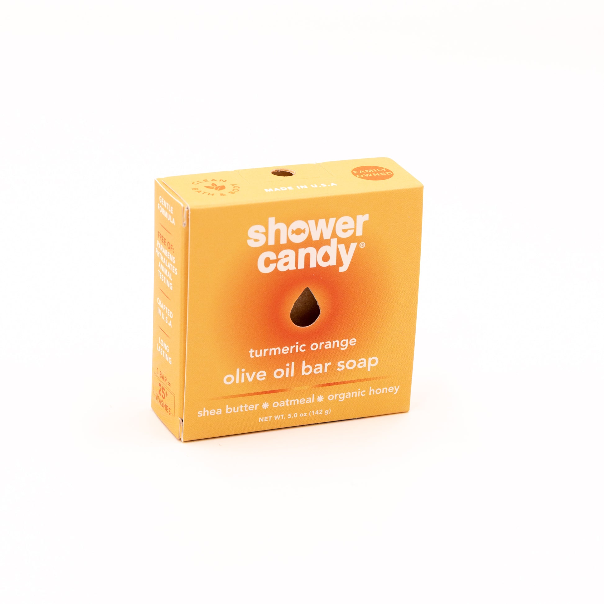 Shower Candy Turmeric Orange Bar Soap – Brightening Olive Oil Cleanse