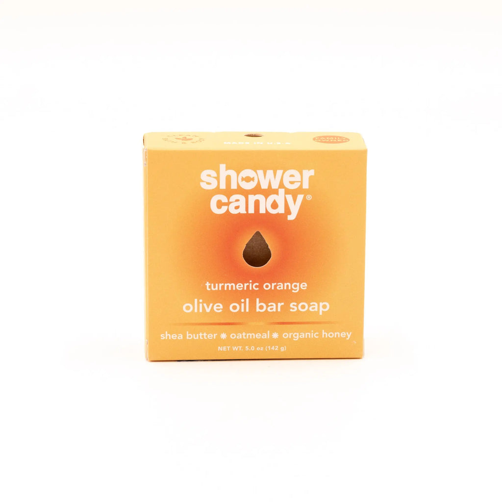 Turmeric Orange Bar Soap – Brightening Olive Oil Cleanse SHOWER CANDY